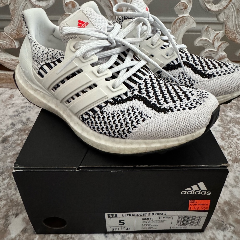 Adidas Ultraboost 5.0 DNA White and Black Sneakers